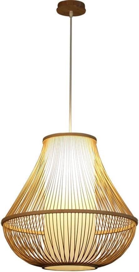 Lampe suspendue japonaise vintage à cordon réglable pour salon
