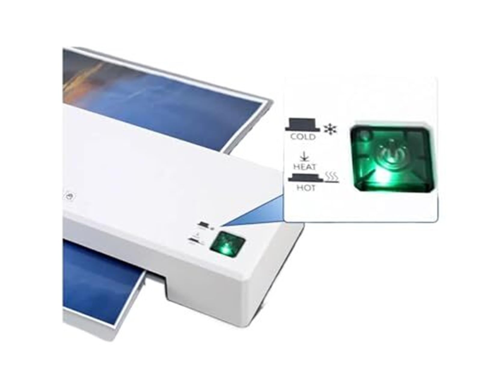 Laminator do papieru A4, laminowania na gorąco i zimno użytku domowego, biurowego lub szkolnego