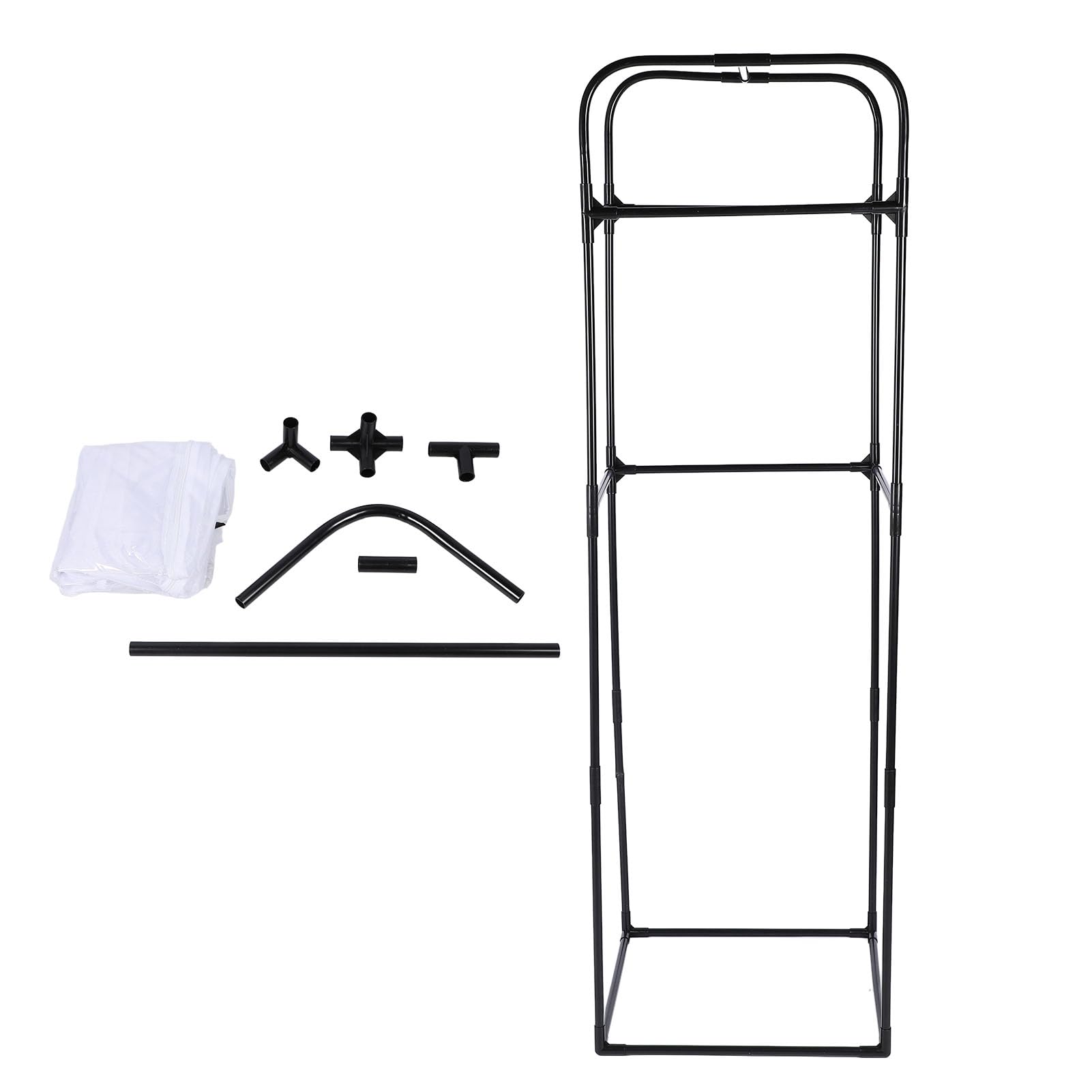 Outdoor Butterfly Habitat Cage - Large 60x60x200cm PVC Mesh Enclosure With High Stand For Breeding & Plant Feeding