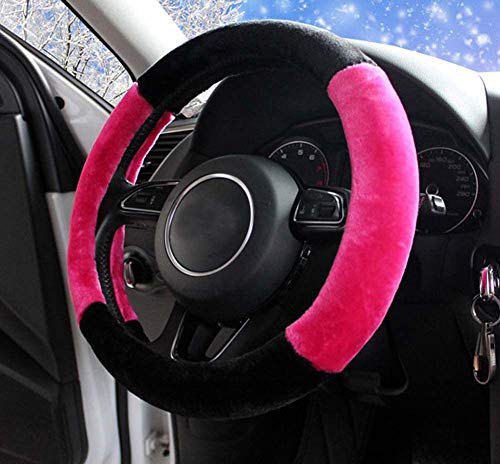 Mayco Bell - Funda para Volante de Coche de Piel de Felpa para el Invierno, 95% de Estilo de Coche, 38 cm