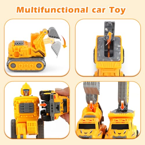 5-in-1 Detachable Construction Vehicles Set - image 3