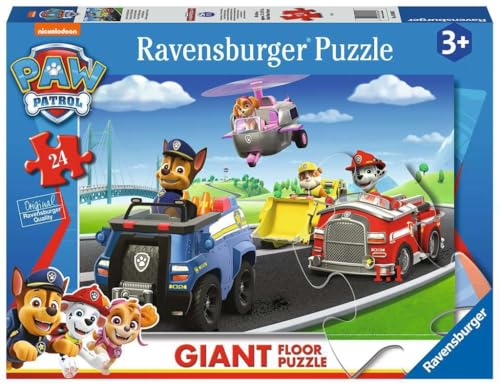 Ravensburger - Paw Patrol Puzzle Giant Floor Collection Gift Idea for Children 3+ Years, Educational and Stimulating Game, 24 Giant Pieces, 70 x 50 cm