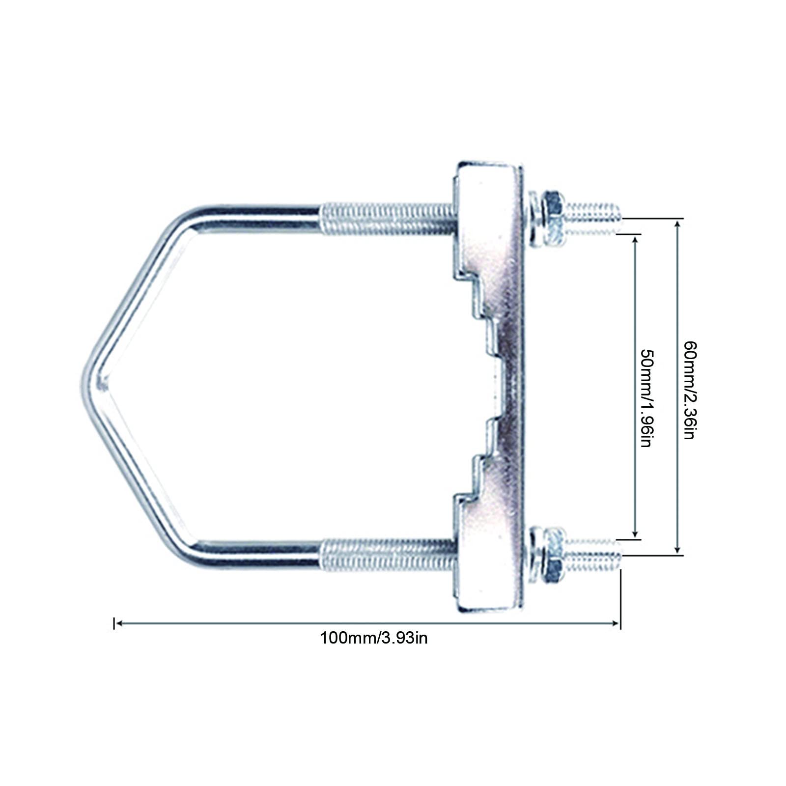 Bullone Guador M6, 100 x 50 mm, vite a U quadrata, 6 pezzi