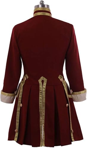 Miniatura 6 de Traje de uniforme militar colonial medieval del siglo XVIII para hombre