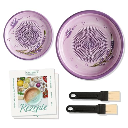 evergrate Geniales Duo: Tellerreibe + Dipschale Motiv Valeria mit 2...