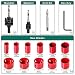 Bi-Metal Coronas Perforadoras 17pcs, HYCHIKA Sierras Perforadoras 11 Discos: 19mm-68mm Coronas Taladros...