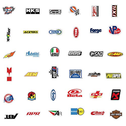 100pcs Racing car Stickers,Sports Car Racing Stickers for Adults, Boys, Teens - Pack for Car, Water Bottles, Laptop, Phone, Motorcycle, Computer, Bicycle, Helmet