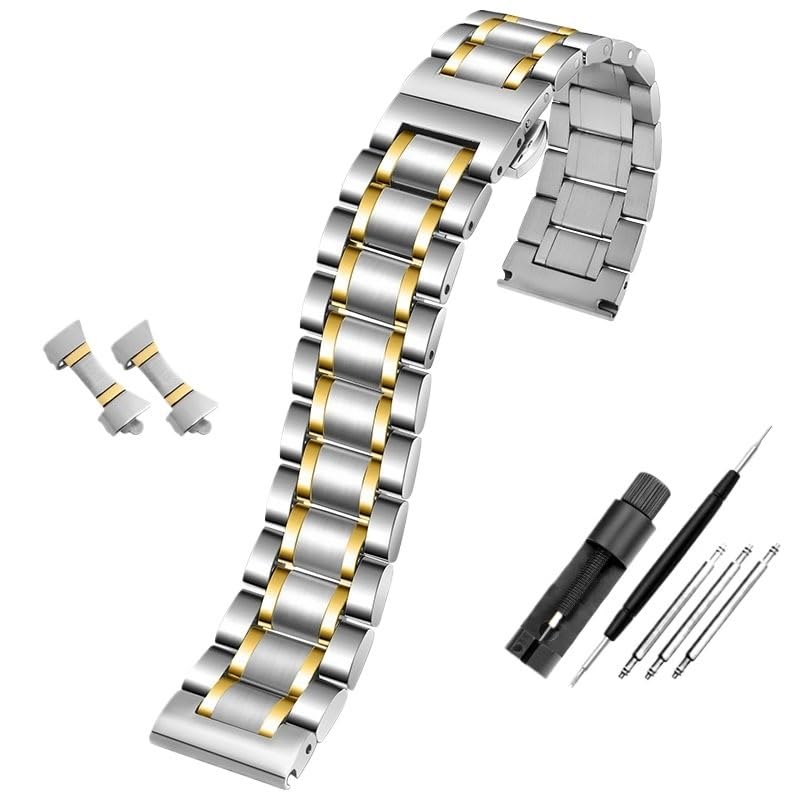 Bracelet montre acier inoxydable courbe style élégant urbain