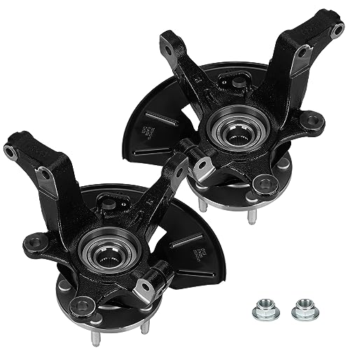 RVXX2315 - Hendrickson Aux Lift Axle - 2024 Volvo VNL 6 2PCS Front Steering Knuckle Wheel Bearing Hub Assembly for Ford Escape 2005-2012, for Mercury Mariner 2005-2011, for Mazda Tribute 2005-2011, 698-404 698-405, Front Left Drive & Right Passenger Side