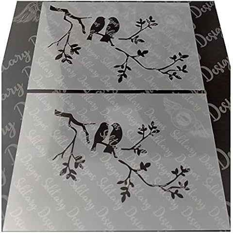 Birds Tree Stencil for Shabby Chic Projects Cover