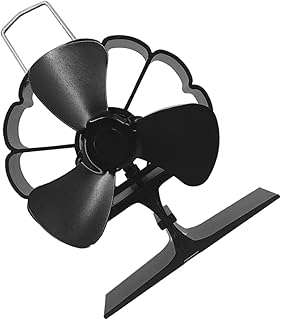 WOONEKY 1 PC Fireplace Fan Fans for Home Portable Burner Portable Fireplace Home Stove Fan Fireplace Fans Heat Operated Heat Fan Portable Heat Powered Fan Silent Stove Fan Warm Air Fan Log