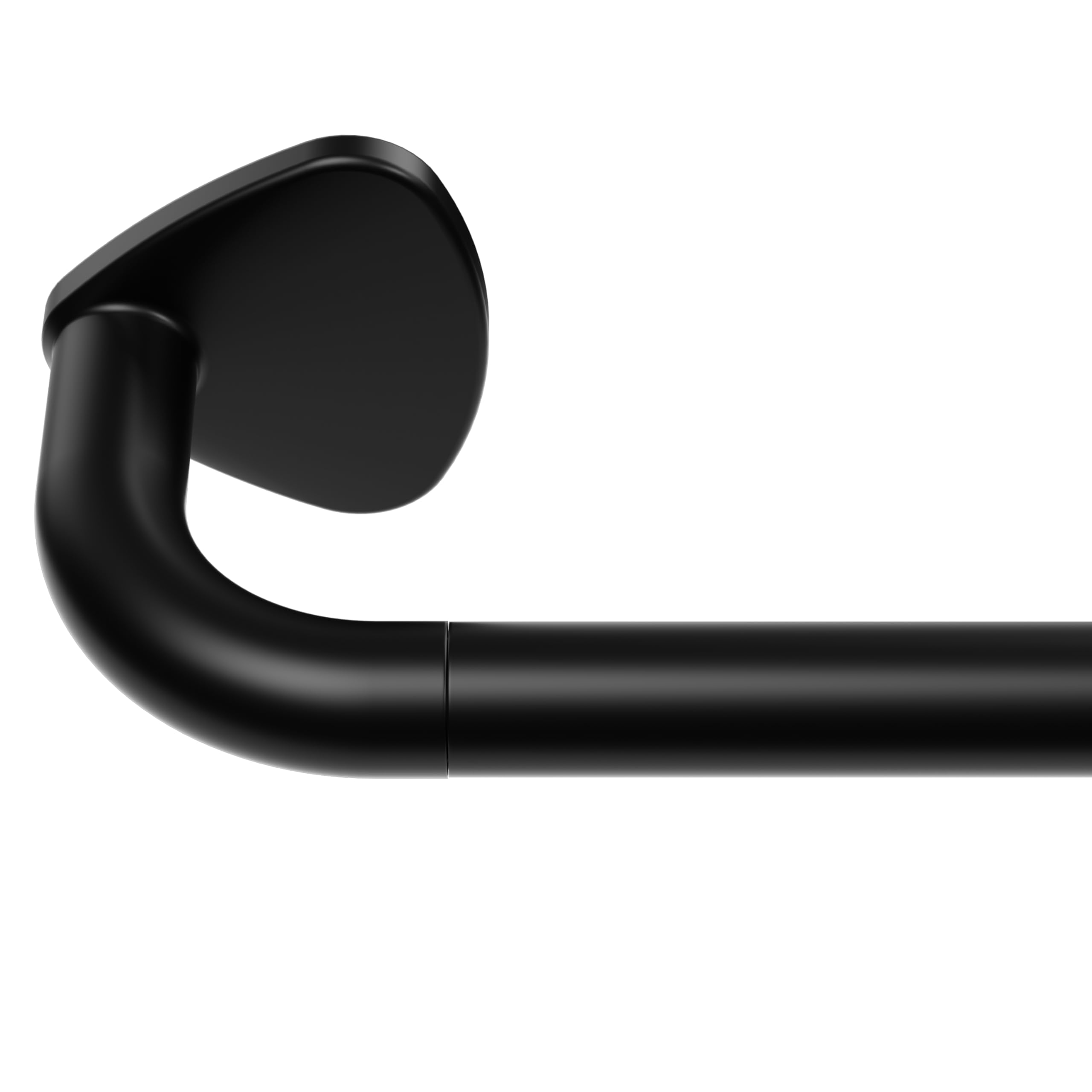 PeSenp Curtain Poles for Eyelet Curtains, 88-159cm Black Curtain Pole Quick Release Extendable Metal 22mm Diameter Blackout Curtain Rod for Bedroom, Living room