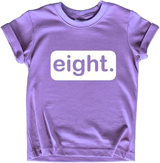 8th Birthday Shirt for Girls 8 Year Old Cloths Outfit Size Eight Shirts Eighth