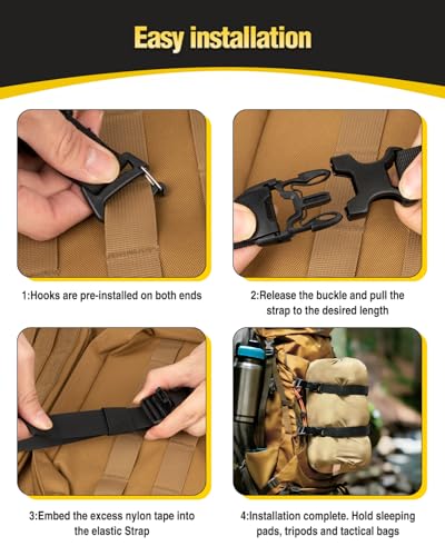 NatCasa 4 Pcs MOLLE Tier Straps