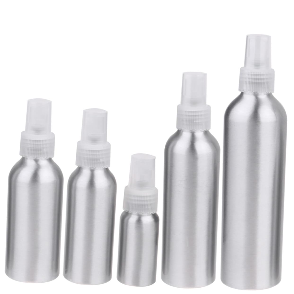 WOONEKY 10stücke Teiliges Aluminium Sprayflasche Nachfüllbare Travel Bottles Mit Transparentem Sprühkopf Für Parfüm Und Flüssigkeiten