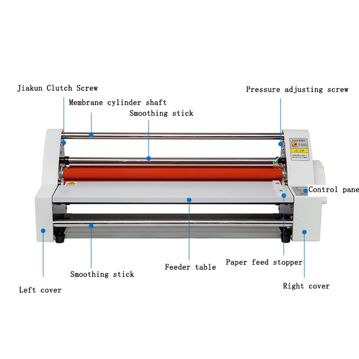 Laminator 4-rolkowy, na gorąco i na zimno, do jednostronnej i dwustronnej ochrony papieru