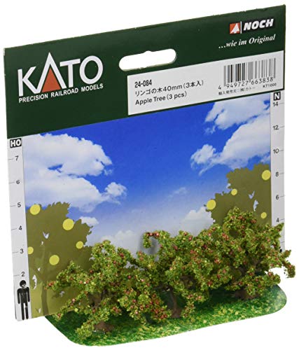 Jauge N pommier 40mm lot de 3 arbres miniatures pour décor de modélisme ferroviaire