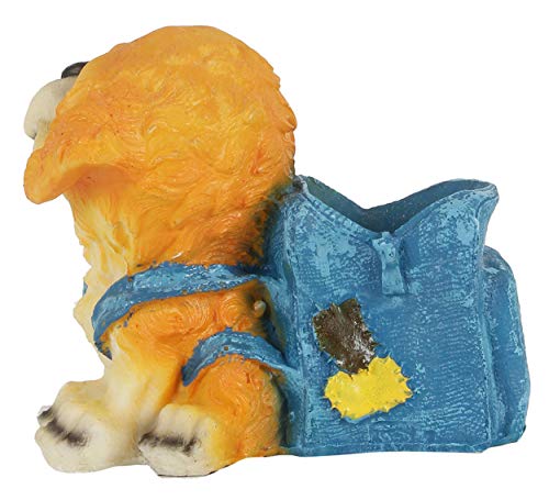 Image of TIED RIBBONS Cute Dog Decorative Pen Stand for Gift office Desk Kids Study Table (11.5 cm X 9 cm X 11 cm, Multicolor)