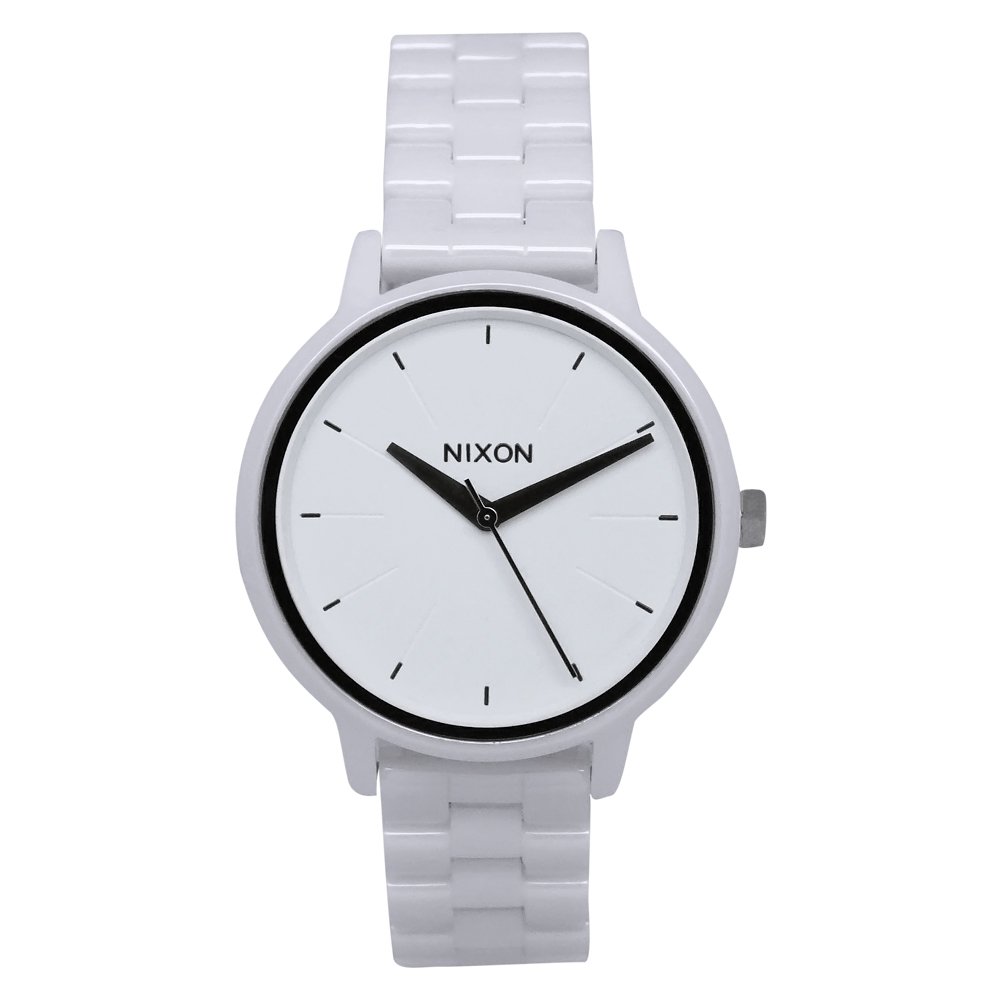 Nixon Damen-Armbanduhr The Ceramic Kensington White Analog Quarz Keramik A261100-00