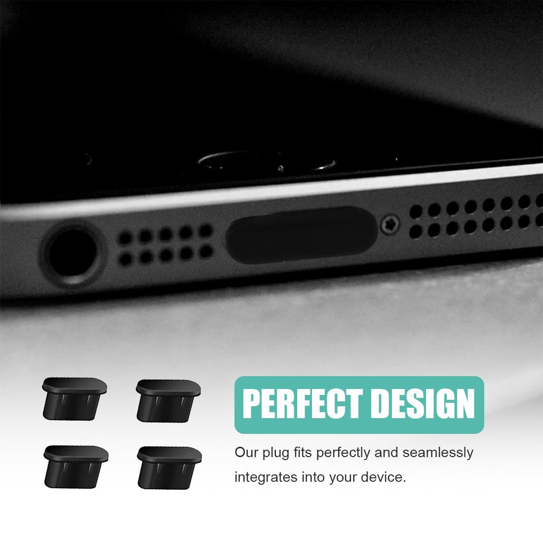 Tappi Antipolvere USB-C In Silicone - Set Da 8 Con Adesivo Per Smartphone E Laptop - Foto 2