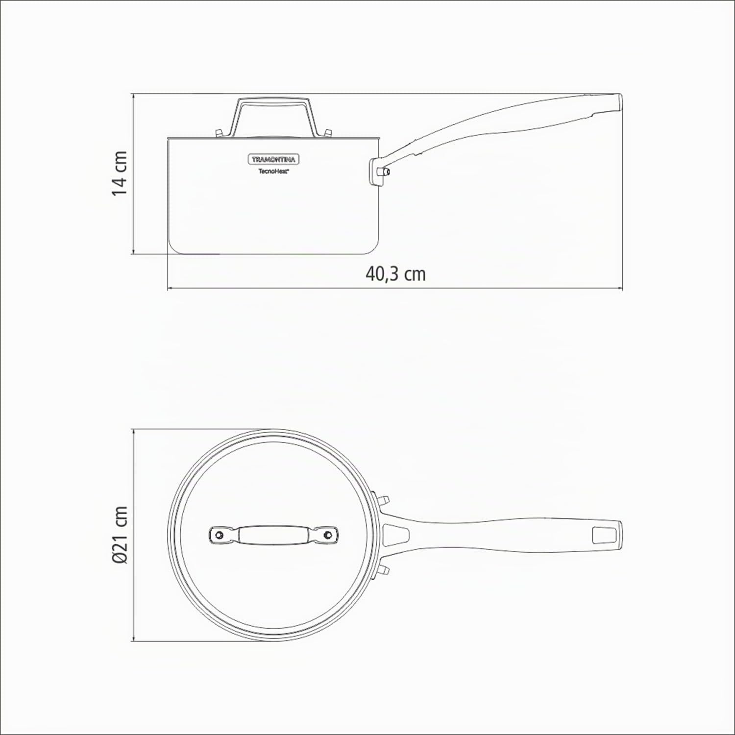 Cazo 20cm - 3.10l. - Tri-ply Grano