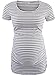 AnnAnn Womens Motherhood Maternity Side Ruched Tunic Tops Scoop Neck T Shirt...