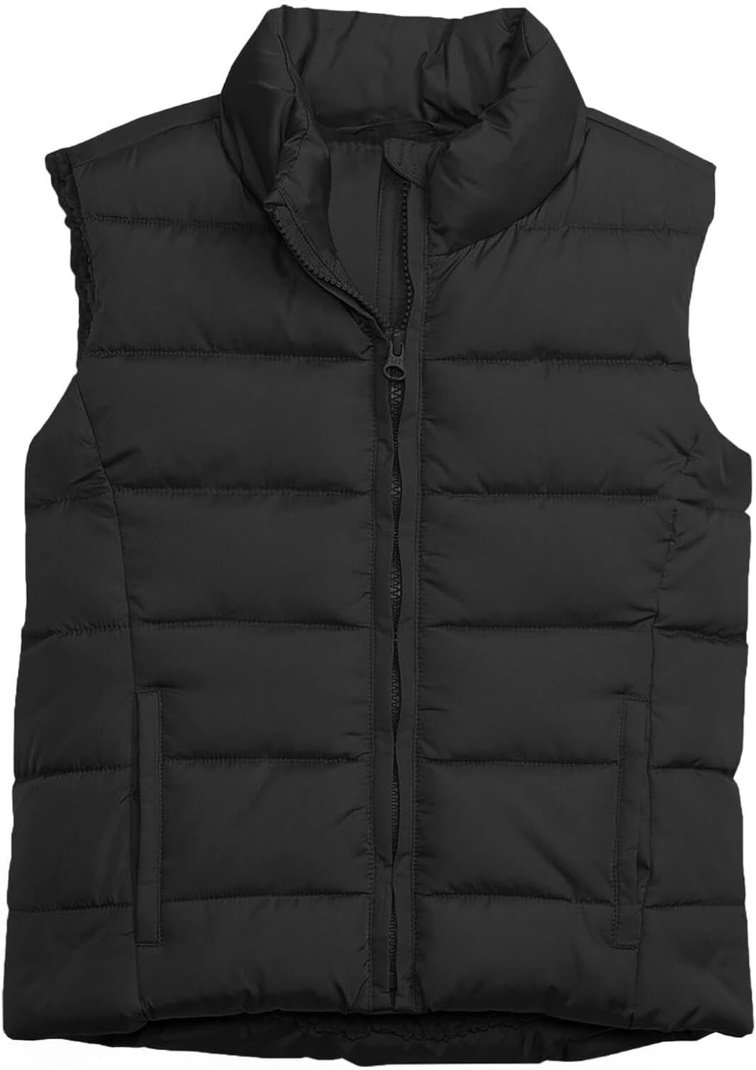 Haloumoning Girls Puffer Vest Kids Zip Up Padded Gilet Winter Quilted Jackets Fashion Outwear 5-14 Years - Image 3