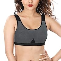 dermawear Women’s Blended Cotton Non Padded Non-Wired Sports Bra