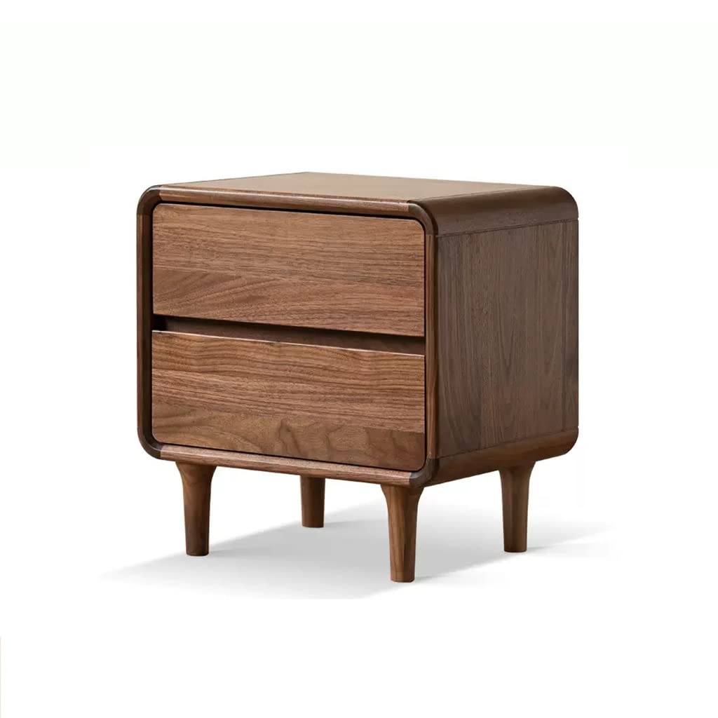 INUUXLG Nightstands Home Creative Retro Bedside Table Double Sliding Drawer Storage Cabinet Bedroom Locker Living Room Sofa Side Cabinet Nightstand Side Table ()