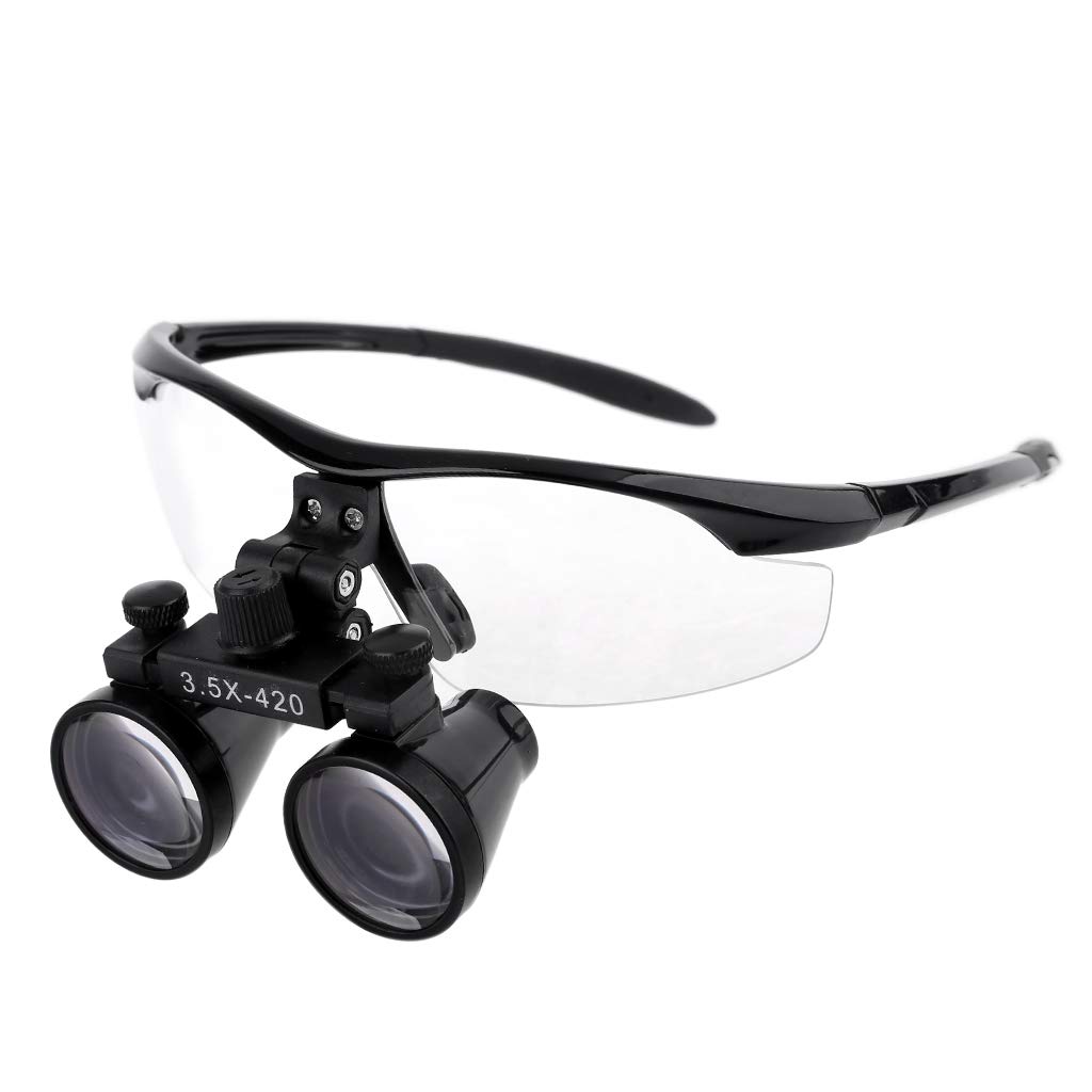 3.5X tête Portant loupe Dentaire loupe Lunettes Dentiste binoculaire loupe chirurgicale