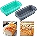 Stampo per Toast in Silicone Stampo per Pane Tortiera in Silicone Fatto di Teglia in Silicone Stampo Da Forno Rettangolare per Pane Stampo Rettangolare in Silicone per Pane Fatto in Casa (2 pezzi)