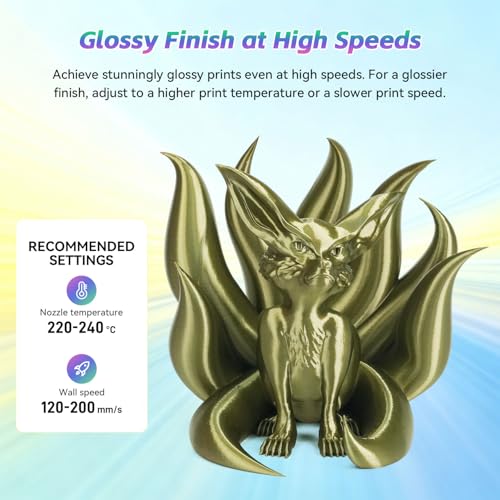 Image of FLASHFORGE Silk+ PLA Filament 1.75mm Bronze, Silky Texture 3D Printing Filament, Enhanced Layer Adhesion with Stunning Surface Finish; Chrome-Like Brilliance and Silk-Smooth Perfection