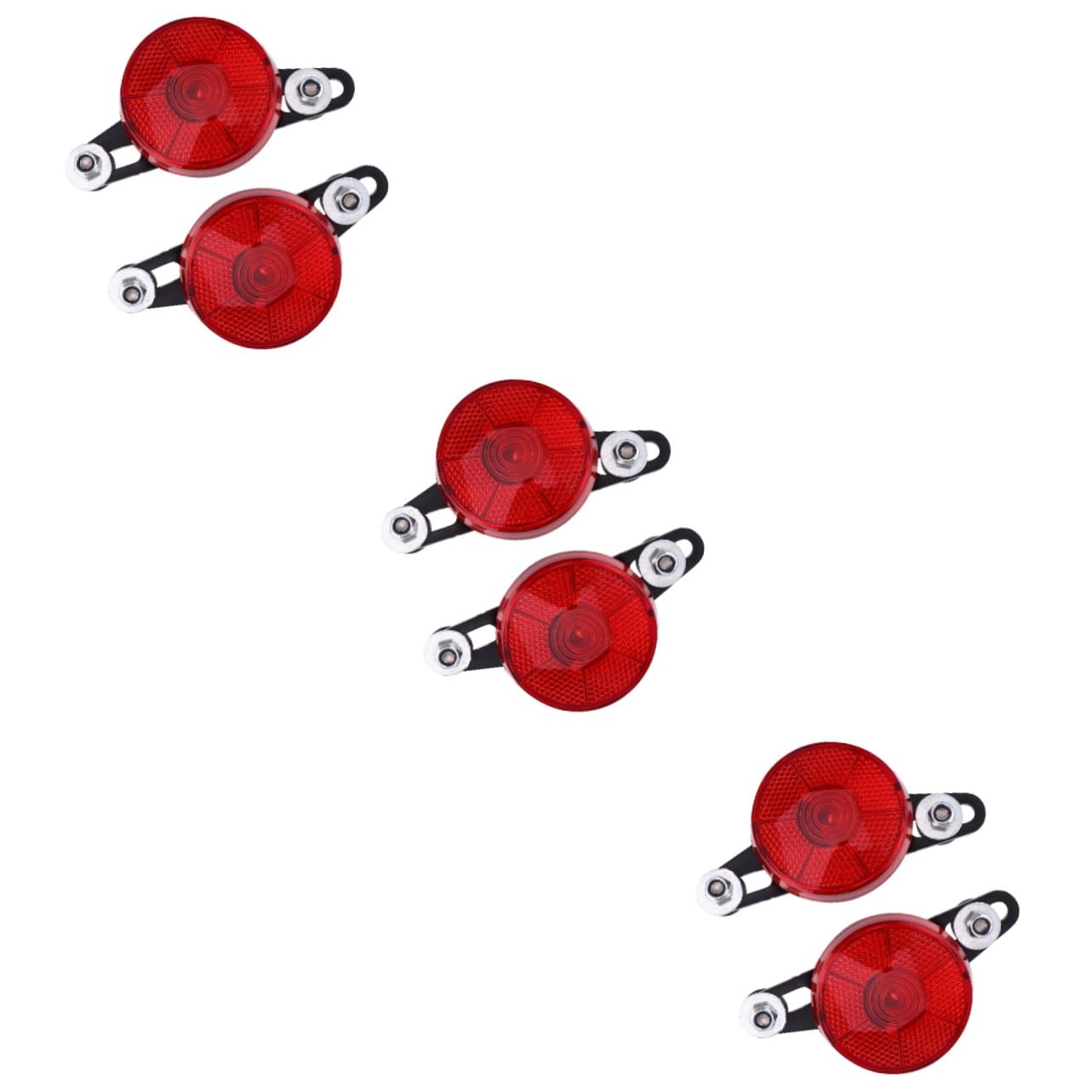 POPETPOP 3sets Bicycle Taillight Multi-Functional Flashing Safety Light Universal Fit for Road Cruiser Boys and Girls Bikes 2pcs*3