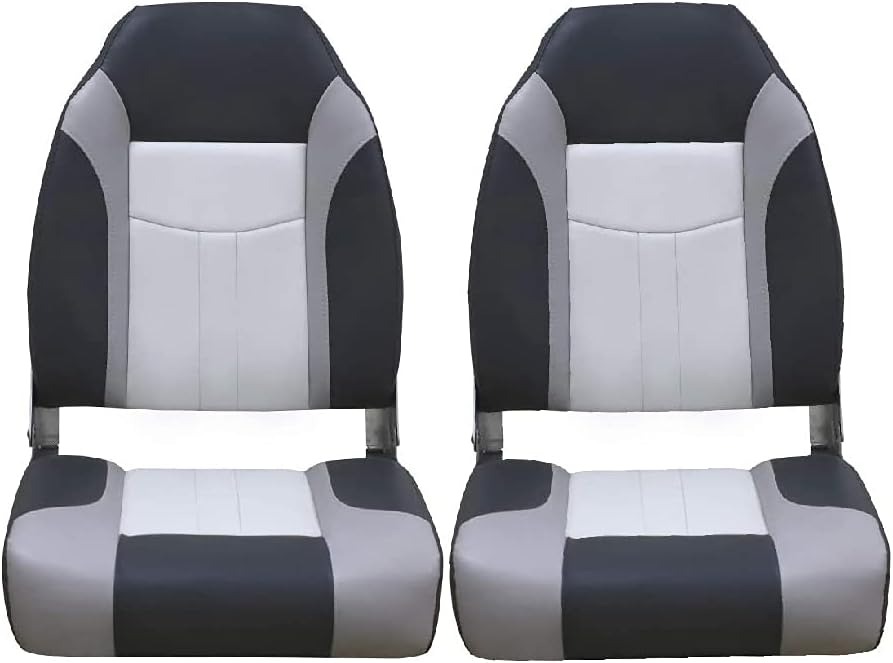 MSC Folding Boat Seat High Back Boat Seat,Fishing Seat,2 Seats,One Pair