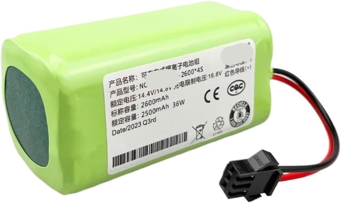 14.4V Battery, Compatible For Eufy,Compatible For RoboVac, 15C 15T 25C 30 30C 35C MAX G10 G15 G20 G30 Hybrid Robot Vacuum Cleaner(2600mAh 1pcs)