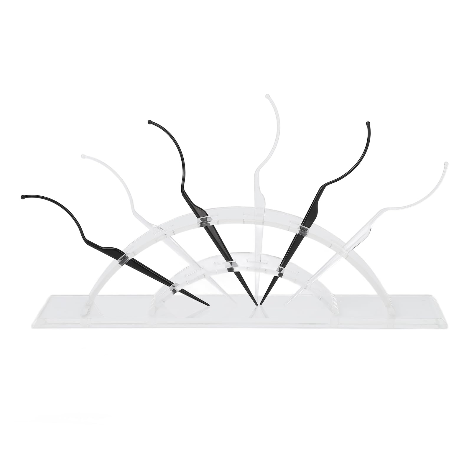 6PCS Lash Display Stand, False Eyelashes Display Stick Holder Applicator Tool 3D Eyelash Extensions Style Try on Sticks for Beauty Salons