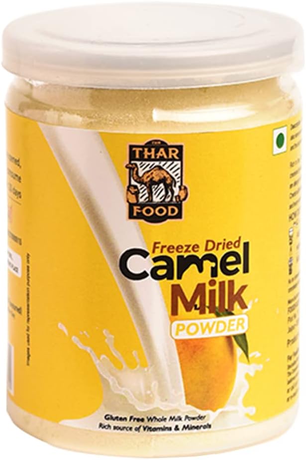 Thar Food Camel Milk Powder - Freeze Dried Everyday Milk Powder - Mango Flavour - 50gm
