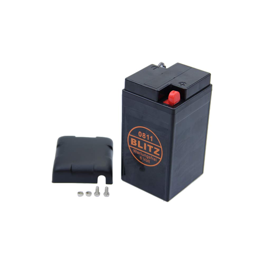 Blitz Gel Batterie 6V 12AH 12A kompatibel mit Vespa Grand Sport Rally BMW Classic Line R25 R50 R60 R69 B49-6 1953-1969