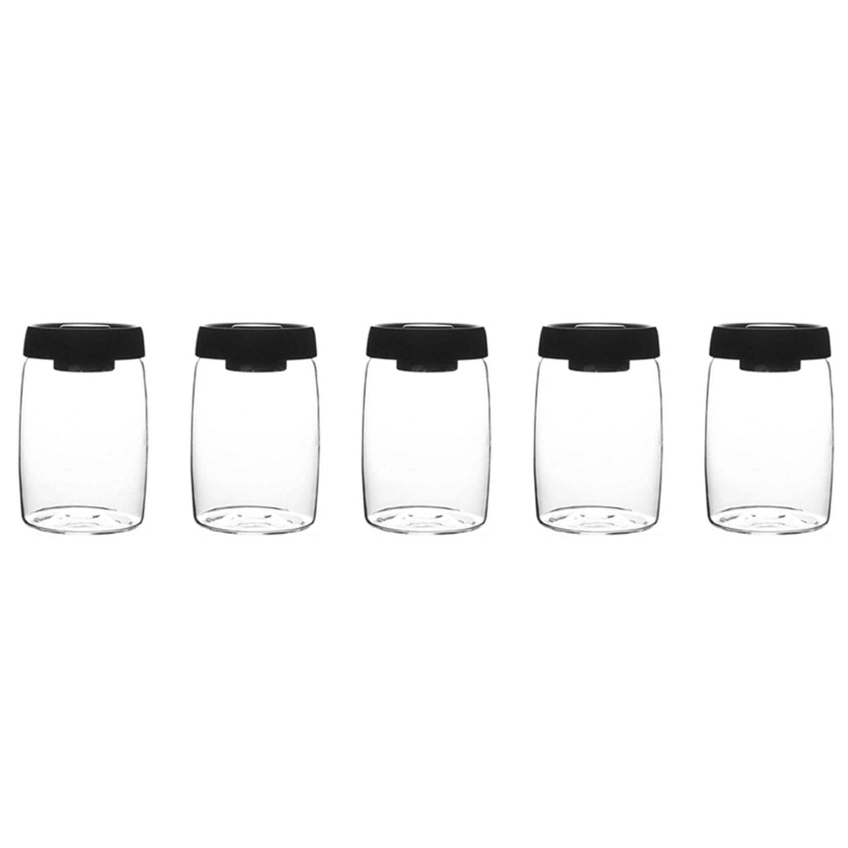 5X Kaffee Bohnen Vorrats Behälter Glas Vakuum Dose Versiegelte Nordische Küche Vorrats Behälter Snack Tee Milch Pulver Vorrats Behälter L
