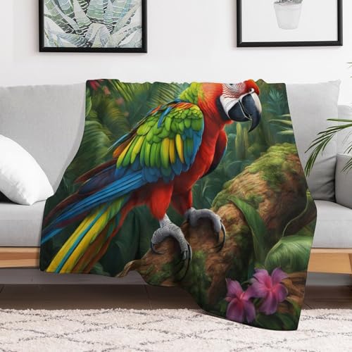 Manta de forro polar para sofá de loros tardes de cine confortables 3