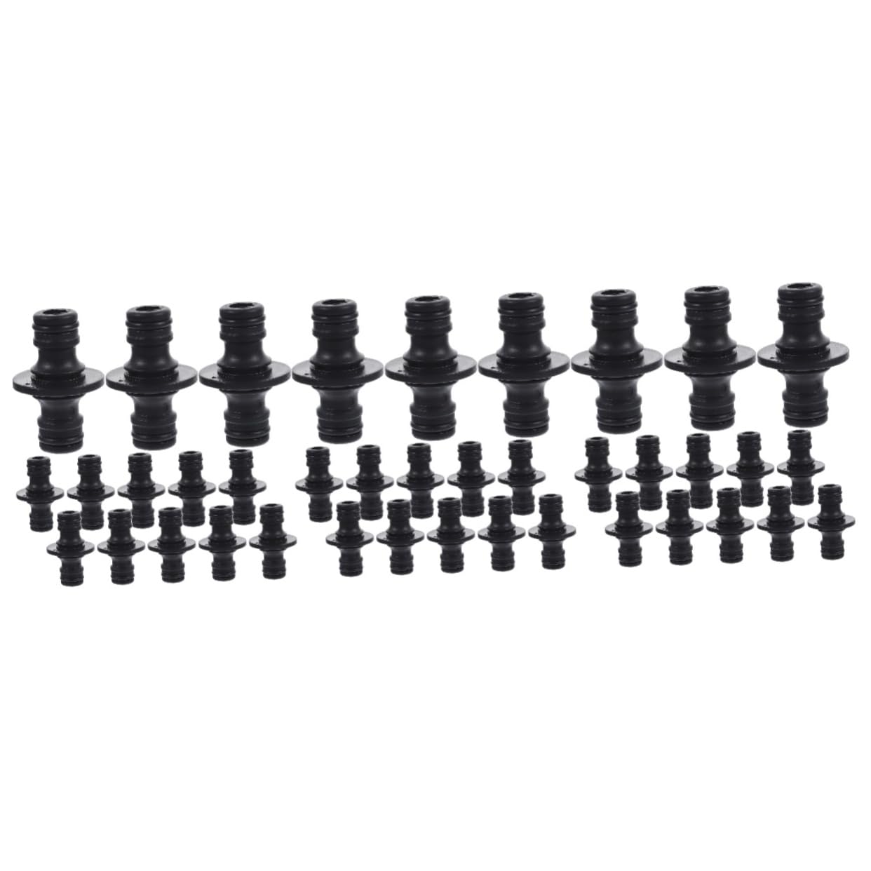 HEMOTON 3 Set Connettori Affidabili Per All'aperto Connettore Irrigazione Tubo Collegare Strumenti Da Giardino Raccordi Per Tubi Plastica Black 25 Pezzi*3