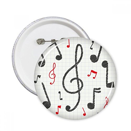 Badge bouton notation musicale pour customiser des habits ternes