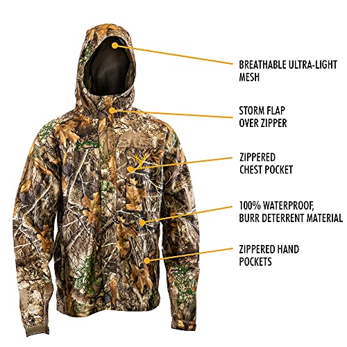 HOT SHOT Youth Camo Rain Jacket - Breathable, Ultra-Light Mesh, Waterproof Hunting Outdoor Apparel2