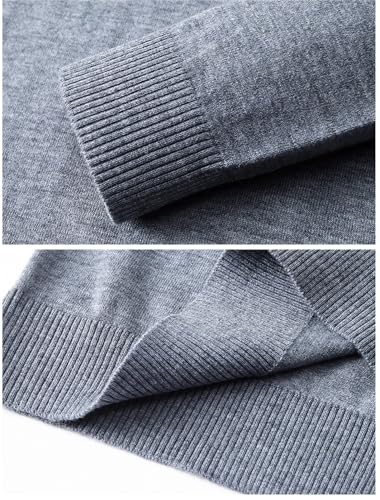 Dcvmvmn Men's Cashmere Wool Casual Pullovers Turn Down Collar Knitwear Long Sleeve Jumper Male Sheep Wool Knit Sweater Brown4