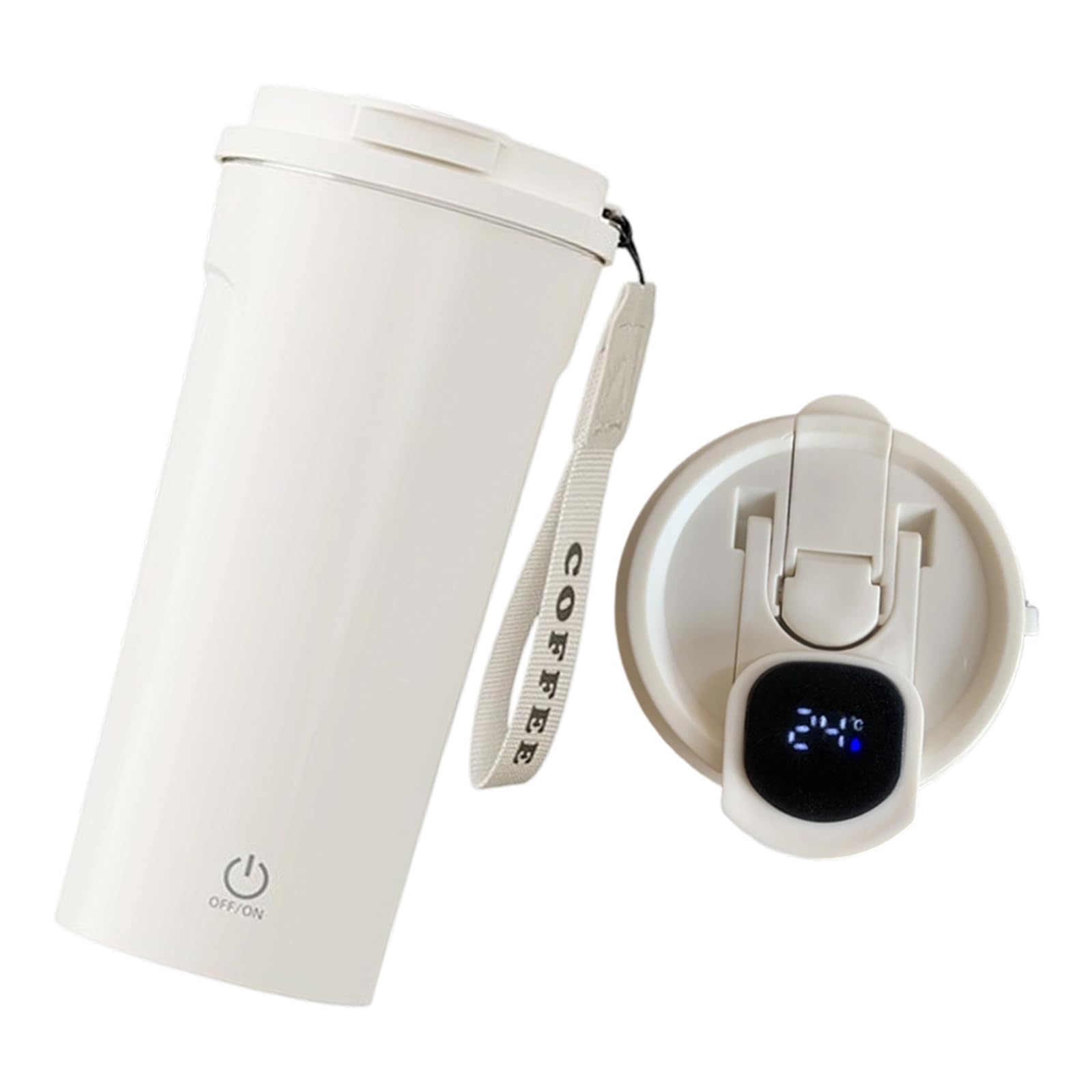 Jazuaiao Auto Stirring Cup with Removable Stirrer Nonrust Steel for Coffee Preparation Auto Stir Cup