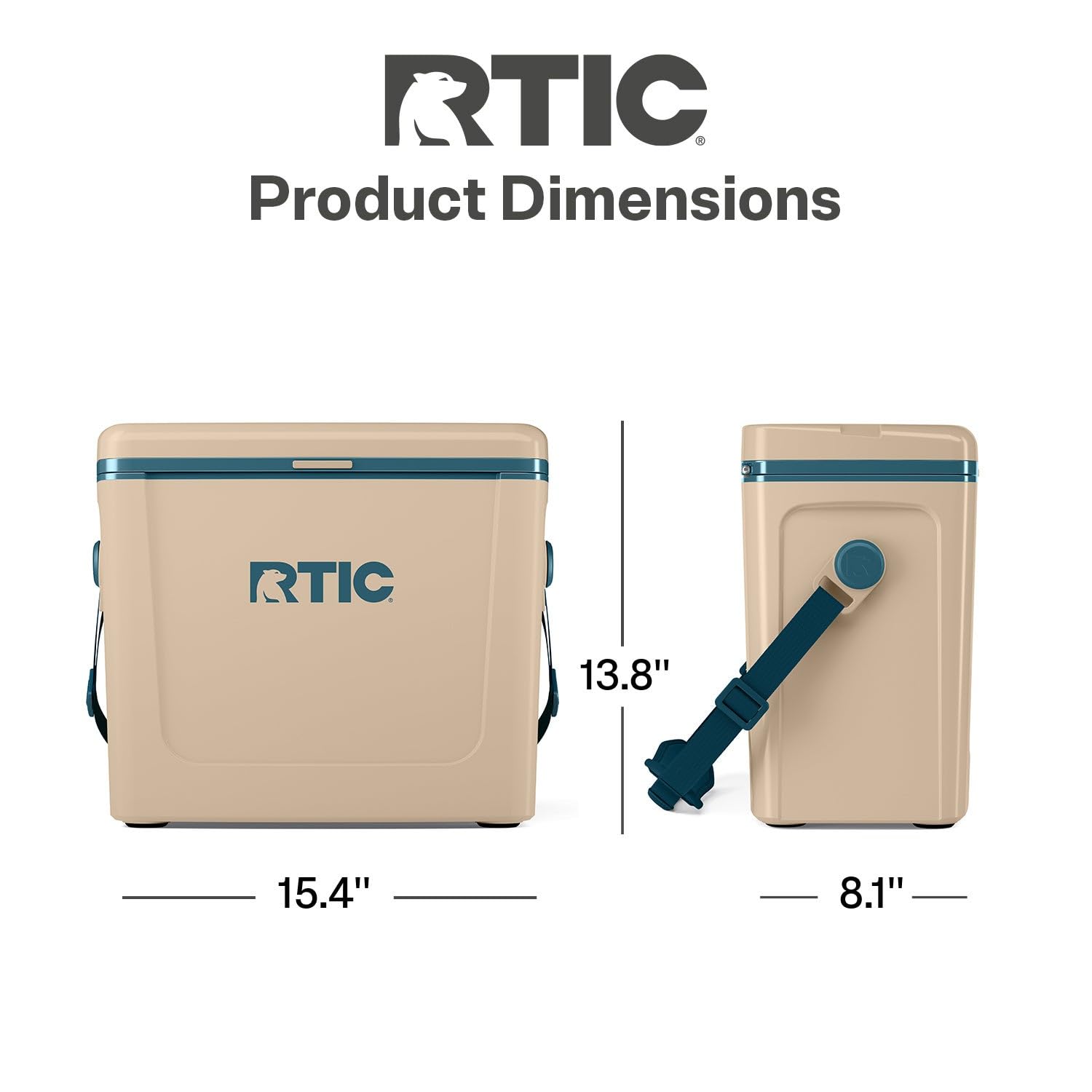 Amazon.com : RTIC 16 Qt Road Trip Cooler, Hard Insulated Portable