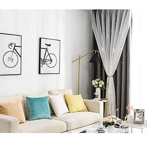 Cortina de encaje bordada con tejido suave y opaco para una decoración sofisticada 6