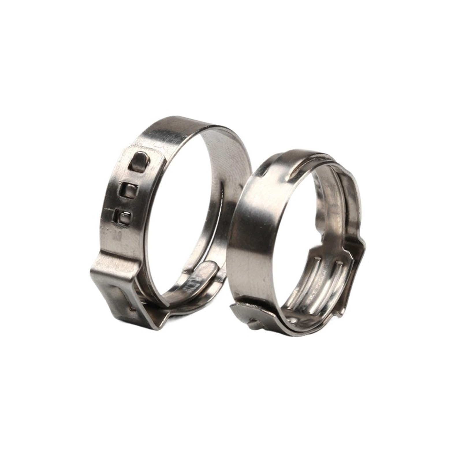 80 Stück Edelstahl Ohr Stufenlose Klemme Schneckenantrieb Kraftstoff Wasser Schlauch Rohrschellen Clips Cinch Ringe Crimpzange Kit