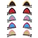 Honbay Sparkle Shiny Sequin Felt Cat Ear Hair Clips - 10PCS (5Pairs) Cute Animal Alligator Hair Clips