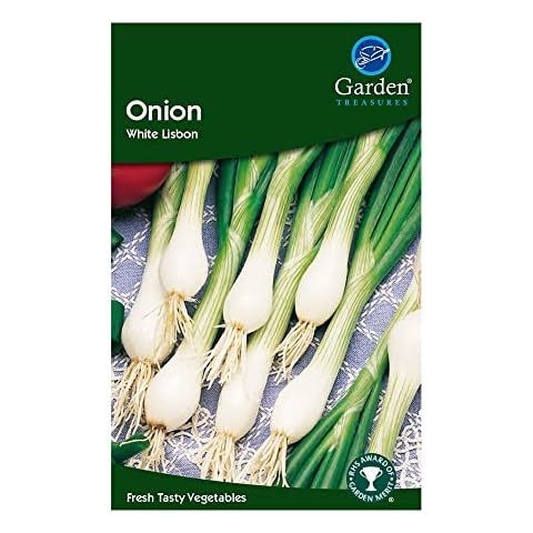 Garden Treasures Fresh Herbs Vegetable Fruit Seeds Salad Grow Your Own Indoor Outdoor (Onion White Lisbon) Cover
